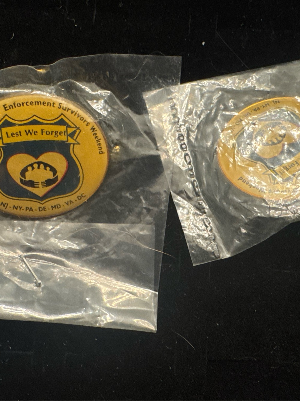 2 Mid-Atlantic Law Enforcement Survivors Weekend Lest We Forget Police Pins